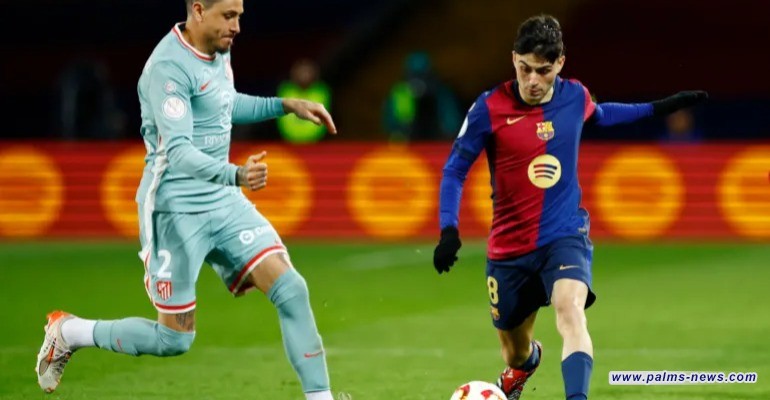 4-4  تعادل مثير بين برشلونة وأتلتيكو مدريد في نصف نهائي كأس ملك إسبانيا